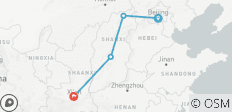  Peking nach Datong, Hanging Monastery, Pingyao und Xian mit dem Schnellzug - 4 Destinationen 