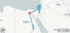  Das Beste aus dem Heiligen Land Israel &amp; Jordanien und Ägypten mit Nilkreuzfahrt - 17 Tage - 39 Destinationen 