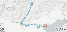  From Bolzano to Venice: Wine. Palazzi. Gondoliers. - 7 destinations 