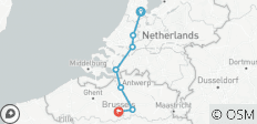  Mit dem Fahrrad von Amsterdam nach Brüssel - 7 Destinationen 