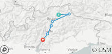  Dolomiten — Gardasee: Von Brixen nach Riva - 6 Destinationen 