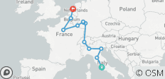  Rome to Amsterdam Rail Explorer - 14 Days - 12 destinations 
