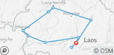  Aventura de senderismo de 10 días por el norte de Laos hecha a medida, con guía y coche privados - 13 destinos 