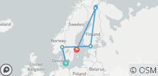  Nordische Hauptstädte: Kopenhagen, Oslo, Helsinki &amp; Stockholm - 15 Tage - 6 Destinationen 