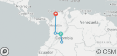 Höhepunkte Kolumbiens - 5 Destinationen 