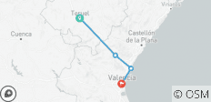  Ojos Negros - der längste Grünzug Spaniens in 4 Abschnitten - 4 Destinationen 