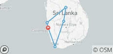  Sri Lanka Discovery from India - 6 destinations 