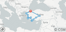  Turkey 2 Week Itinerary with Turquoise Coast - 14 destinations 