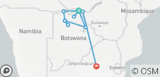  Simbabwe, Namibia &amp; Botswana: Höhepunkte mit Caprivi &amp; Victoriafällen - 11 Destinationen 