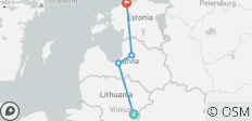  Vilnius, Riga &amp; Tallinn: Städtereise - 4 Destinationen 
