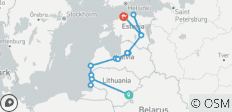  Pays baltes : randonnée sur l\'isthme de Courlande et dans les parcs nationaux - 14 destinations 