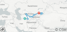  Usbekistan, Turkmenistan &amp; Kirgisistan: Die ausführliche Reise - 13 Destinationen 