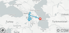  Armenië, Georgië &amp; Azerbeidzjan: De gedetailleerde reis - 16 bestemmingen 