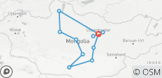  Ausführliche Entdeckungsreise Mongolien - 18 Tage - 12 Destinationen 