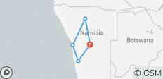  Windhoek, Etosha, Swakopmund &amp; Sossusvlei geführe Abenteuerreise - 5 Destinationen 