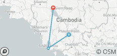 Kambodscha mit privatem Reiseführer - 3 Destinationen 