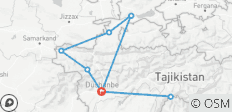  Entdeckungsreise nördliches Tadschikistan - 11 Tage - 8 Destinationen 