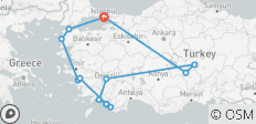  Das Beste aus der Türkei auf dem Landweg - 14 Destinationen 