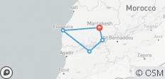  Wandern in Marokko - vom Atlas bis zum Atlantik - 5 Destinationen 