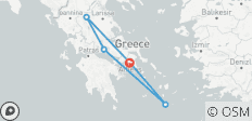  The Greek Gems, Private Tour - 5 Destinationen 