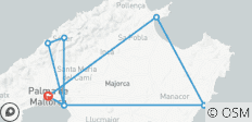  Points forts de Majorque, autotour - 8 destinations 