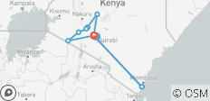  12 Days Discover Kenya Luxury Safari &amp; Diani Beach Holiday - 12 destinations 