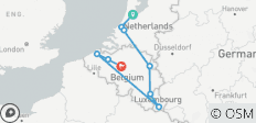  Das Beste aus Holland, Belgien und Luxemburg (Ende Brüssel, Kleingruppe, 10 Tage) - 9 Destinationen 