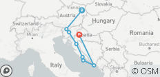  Höhepunkte Österreichs, Sloweniens &amp; Kroatiens - Ende Zagreb, Kleingruppe (14 Tage) - 8 Destinationen 