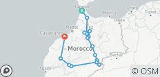  Privé 8-daagse Marokko rondreis van Tanger naar Casablanca - 17 bestemmingen 