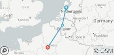  Europas Weltstädte: Amsterdam, Brüssel &amp; Paris mit Floriade und Keukenhof (von Amsterdam nach Paris) - 4 Destinationen 