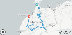  9-day Tangier to Casablanca, Chefchaouen, Fes, desert, Marrakech, and Ouzoud falls - 20 destinations 