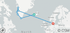  Ijsland &amp; Groenland Explorer (start Reykjavik, Einde Kopenhagen) - 7 bestemmingen 