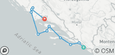  Dalmatische Inseln Kreuzfahrt mit Providenca- von Dubrovnik nach Split - 11 Destinationen 