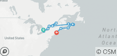  Eastern Highlights and New England Discovery Cruise - Ottawa – Québec City (Start Toronto, End Boston, 2023) - 13 destinations 