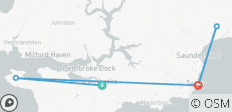  Wanderung von Pembroke bis Amroth - 5 Destinationen 