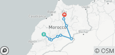  Wüstenrundreise von Marrakesch nach Fes - 3 Tage - 9 Destinationen 