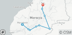  3 Days Desert Trip From Marrakech To Fes - 9 destinations 