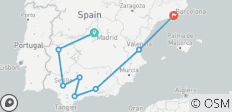  Le voyage en Espagne - 7 jours - 8 destinations 