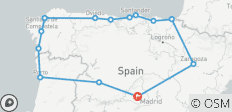  Nord de l\'Espagne et Portugal, 8 jours - 14 destinations 