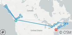  Ultimative Kanada, Alaska und New England Kreuzfahrt inkl. Ostküste der USA (37 Tage) - 30 Destinationen 