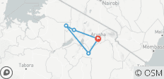  5-Daagse luxe Lodge Safari Serengeti Ngorongoro en Tarangire - 5 bestemmingen 