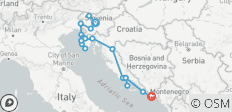  Balkans étendus - De Ljubljana à Dubrovnik - 20 destinations 