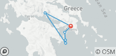 Athene, Delphi Tour &amp; Hydra, Poros, Aegina Per Cruise - 5 dagen - 6 bestemmingen 