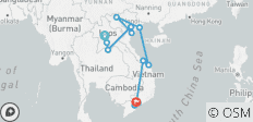  16-daagse Laos en Vietnam pakketreis - 14 bestemmingen 