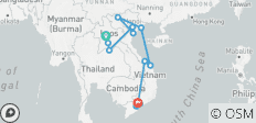  Circuit au Laos et au Vietnam en 16 jours - 14 destinations 