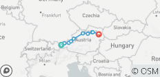  Innsbruck-Wien: Inntalradweg, Salzkammergut und Walzermetropole - 10 Destinationen 