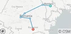  Von Chisinau bis Bukarest Rundreise - 8 Tage - 6 Destinationen 