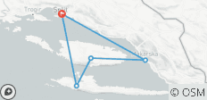  Anspruchsvolle selbstgeführte Radreise entlang der Küste Dalmatiens - 7 Tage - 5 Destinationen 