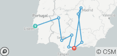 Au départ de Lisbonne, 6 jours en Andalousie et à Madrid - 10 destinations 