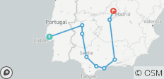  Au départ de Lisbonne, 5 jours en Andalousie et à Madrid - 9 destinations 